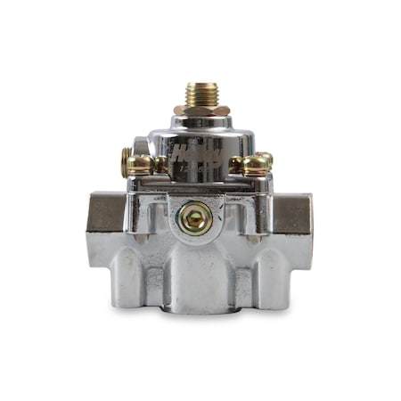 Holley 15-60 PSI, 3/8" NPT Inlet/ Outlet, Gasoline, Chrome Plated, Aluminum 12-882